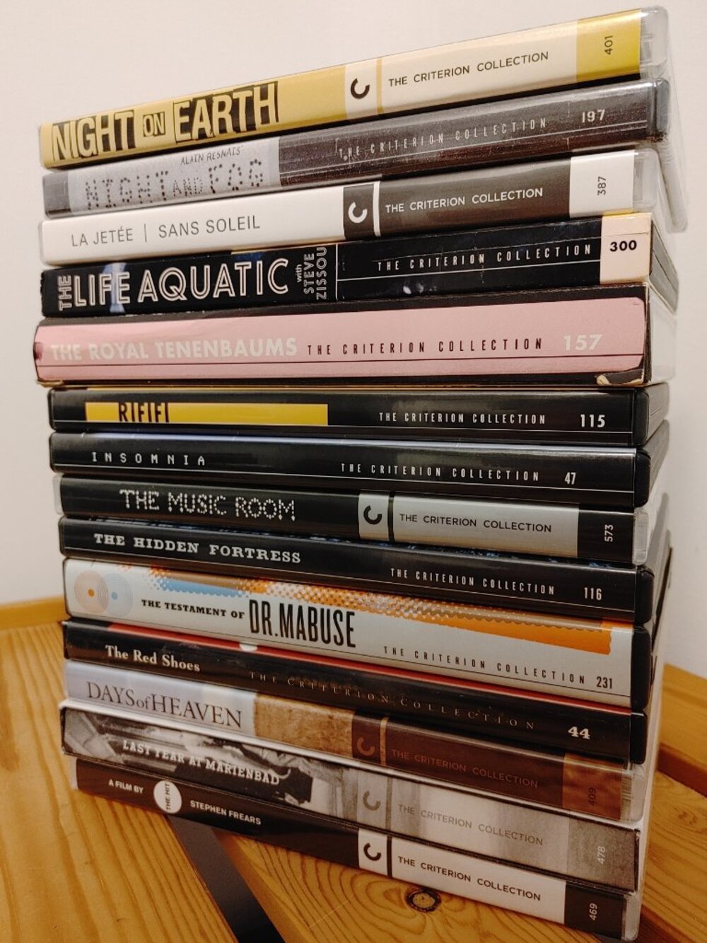 Stack of Criterion Collection DVD classic art movies ($100 for all)